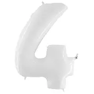 Pkg White Number Four 34"